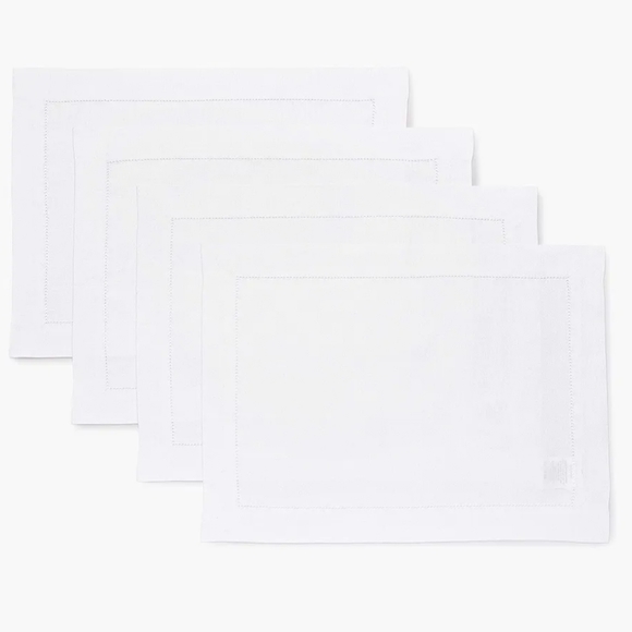 D'MOKSHA 100% Pure European Flax Linen Placemats NWOT - Picture 1 of 4